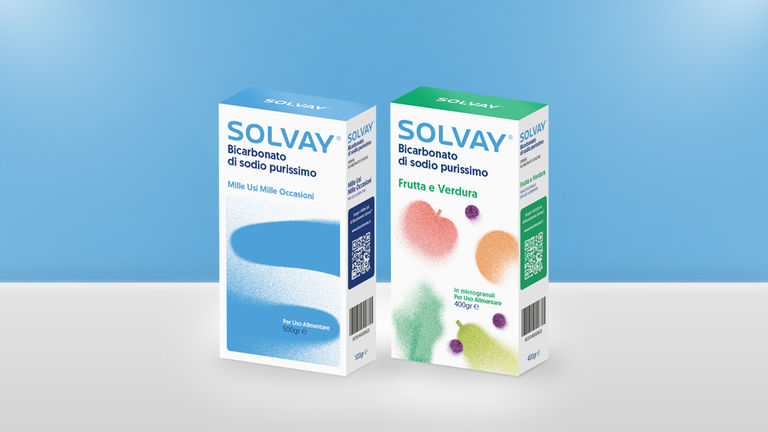 Bicarbonato Solvay Mille Usi da 500 g Bicarbonato Solvay Frutta e Verdura da 400 g nuovo pack