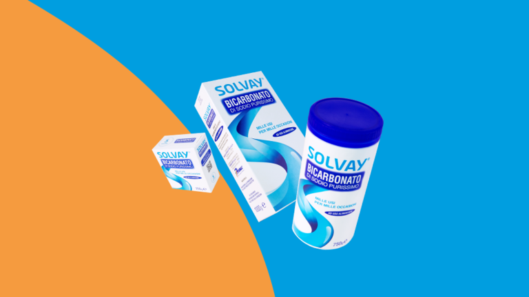 Solvay | Bicarbonato di sodio purissimo packaging 3 formati